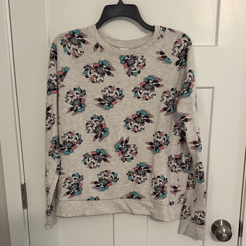 Disney Cream Sweatshirt with Colorful Print